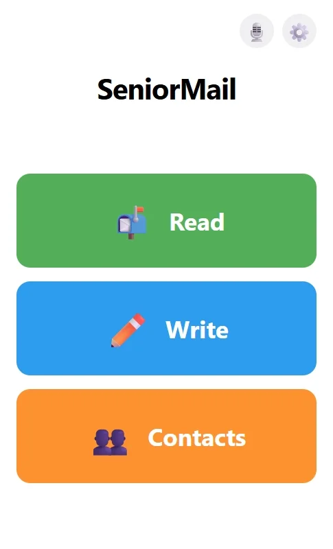 Snímka obrazovky: Hlavná obrazovka